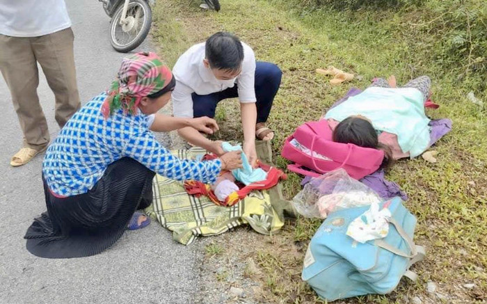 Trên đường đi công tác, nam điều dưỡng đỡ đẻ cho sản phụ ngay giữa đèo Ảnh 2