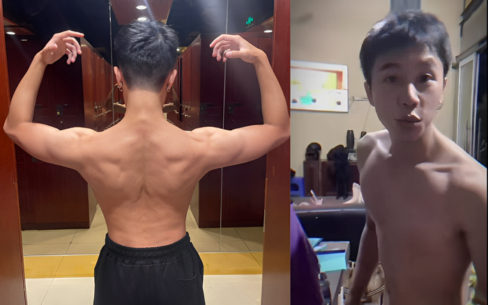 Đây là những khoảnh khắc hiếm hoi khán giả được chiêm ngưỡng thành quả tập luyện của Long Vũ. 