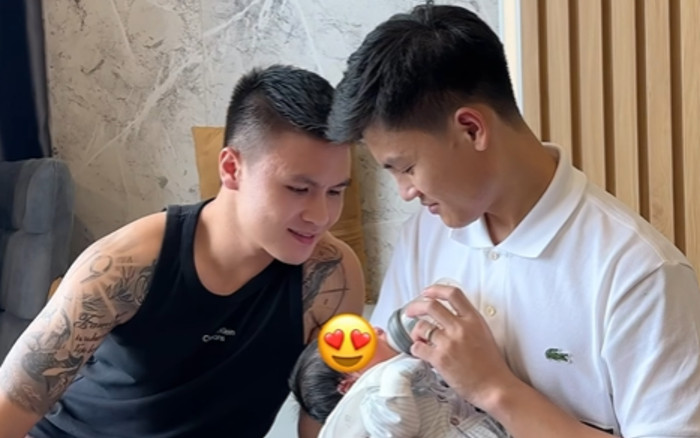 Quang Hải học anh trai cách làm bố Ảnh 2