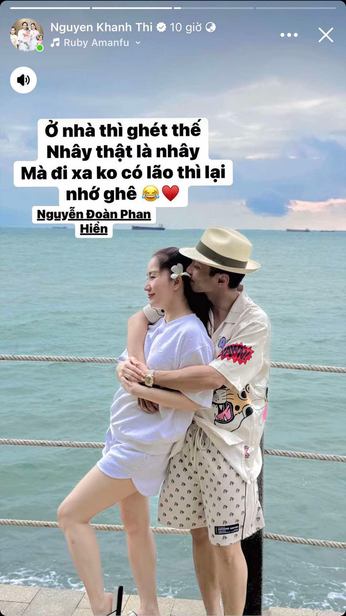 Khánh Thi công khai chuyện nhớ Phan Hiển khi phảm tạm xa ông xã để đi công tác.