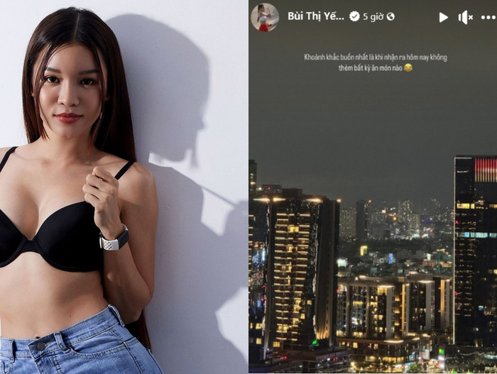 Vợ Đặng Văn Lâm buồn chán vì không thèm ăn gì. Ảnh chụp màn hình