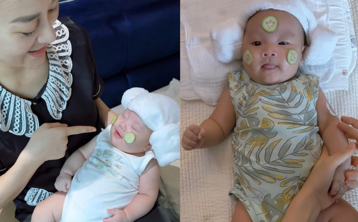 Phương Oanh khoe khoảnh khắc cưng xỉu của hai 'baby shark', vợ NSND Công Lý nói ngay 1 câu Ảnh 2