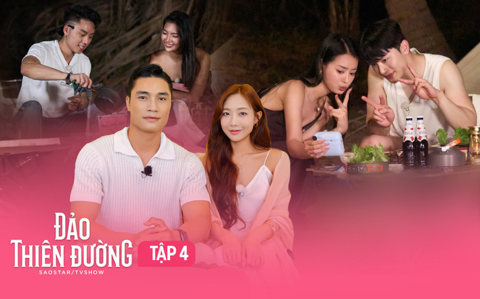 Tập 4 Đảo Thiên Đường: Thú vị buổi hẹn hò ở đảo hoang của 2 nàng hậu, Mạnh Kiên – Yuna Vũ căng thẳng Ảnh 2