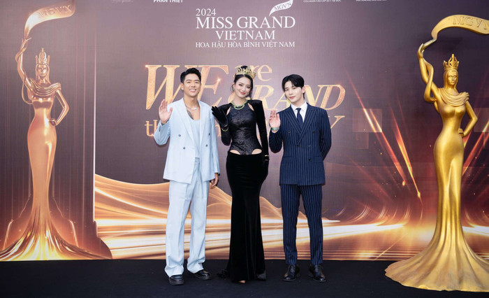 Hai nam thần Đảo Thiên Đường gặp gỡ Á hậu Bùi Khánh Linh tại MGVN.