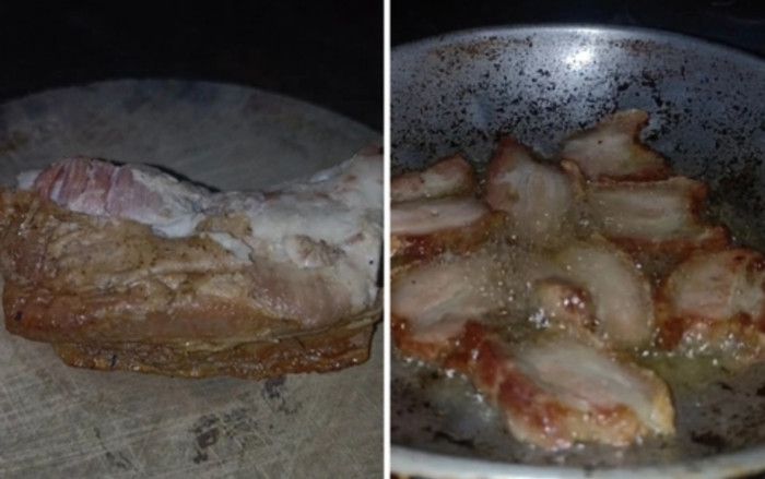 Cô gái nhặt miếng thịt hỏng rơi ngoài đường về nấu ăn và cái kết khiến dân tình hoang mang Ảnh 2