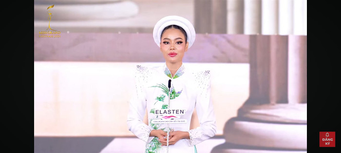 Phần thi thuyết trình về hòa bình cảu thí sinh Miss Grand Vietnam không được đánh giá cao.  