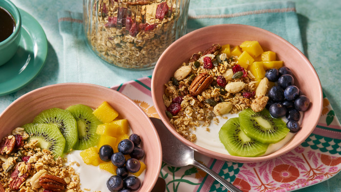 Granola là món ăn dùng để siết cân vô cùng hiệu quả. Ảnh MXH