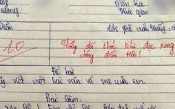 Bài văn tả về mẹ đạt điểm 10, thầy giáo bật khóc ngay khi đọc dòng đầu tiên Ảnh 2