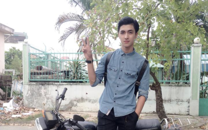 Bình An khi mới chập chững đi đóng phim. Ảnh: FBNV