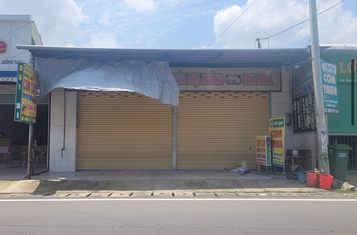 Căn nhà là tiệm cơm tấm xảy ra vụ đầu độc tại xã Vĩnh Thanh, huyện Nhơn Trạch.