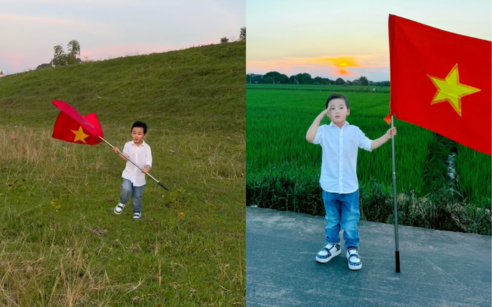 Hoà Minzy xúc động ghi lại những thước phim ý nghĩa của con trai. Ảnh: Chụp màn hình