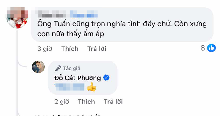 Nhiều người khen ngợi hành động của Kiều Minh Tuấn dành cho Cát Phượng.