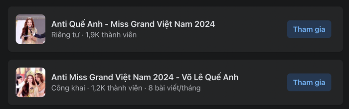 Tân Miss Grand Vietnam bị lập hội nhóm antifan.