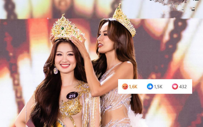 Fan tràn qua trang chủ Miss Grand International phản ứng Quế Anh Ảnh 2