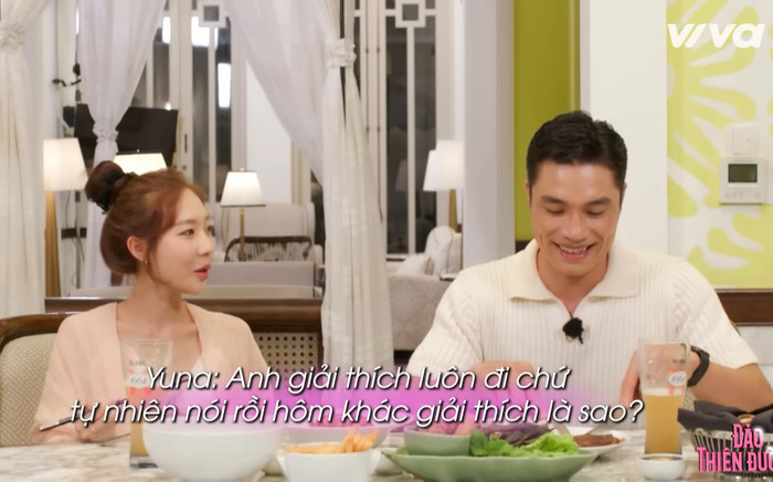 Mạnh Kiên - Yuna Vũ 'bế tắc' ở Đảo Thiên Đường từ món chả cá và cách xưng hô Ảnh 2