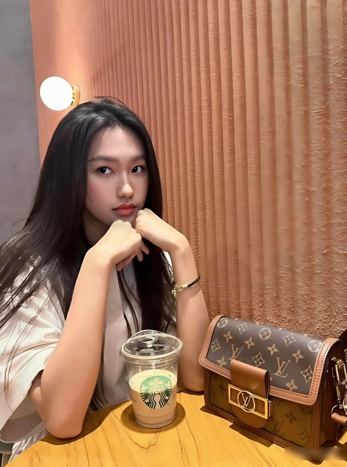 Hay mẫu túi Dauphine cũng của Louis Vuitton với giá 93 triệu đồng được cô nàng chọn vào những dịp hẹn hò cùng Đoàn Văn Hậu.