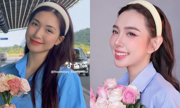 Trước Midu, nhiều mỹ nhân Việt như Hoa hậu Thuỳ Tiên, Hoà Minzy,... cũng gia nhập đường đua 'bắt trend' hoá thân thành Lưu Diệc Phi.