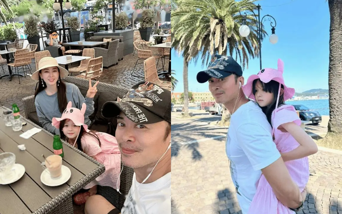 Nam diễn viên phim Thiên Long Bát Bộ luôn hết mực chiều con. Được biết cặp đôi có hai cô con gái. Ảnh: Sưu tầm