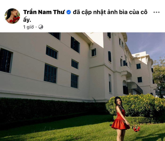 Nam Thư mở lại tài khoản mạng xã hội.