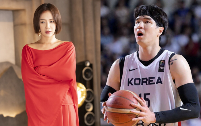 Được biết trong khoảng thời gian nữ diễn viên Hwang Jung Eum buồn bã sau đổ vỡ hôn nhân, cầu thủ bóng rổ Kim Jong Kyu đã an ủi cô nàng. Ảnh: Sưu tầm