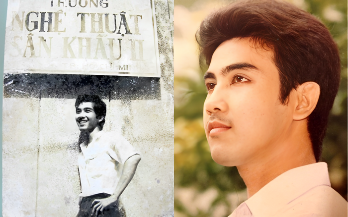 Vẻ ngoài đậm chất lãng tử của Quyền Linh hồi trẻ.