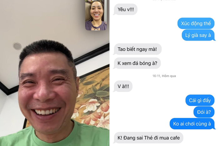 Trên mạng xã hội, cô thường xuyên chia sẻ những câu chuyện đời thường hạnh phúc của hai vợ chồng.