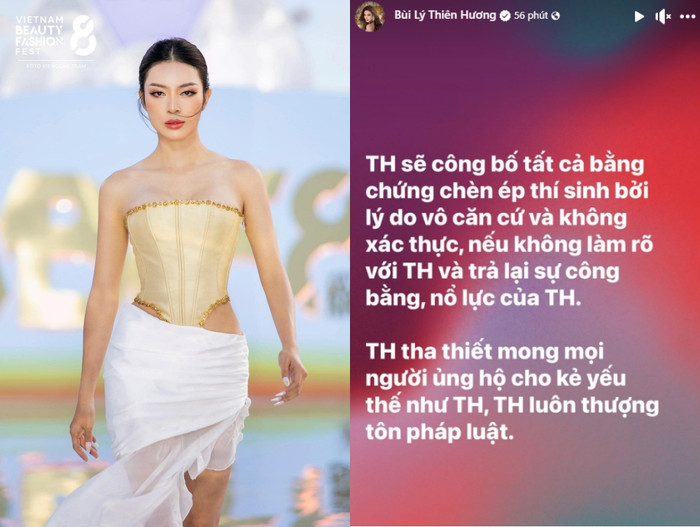 Bùi Lý Thiên Hương có động thái gây chú ý sau khi Miss Grand Vietnam 2024 kết thúc.