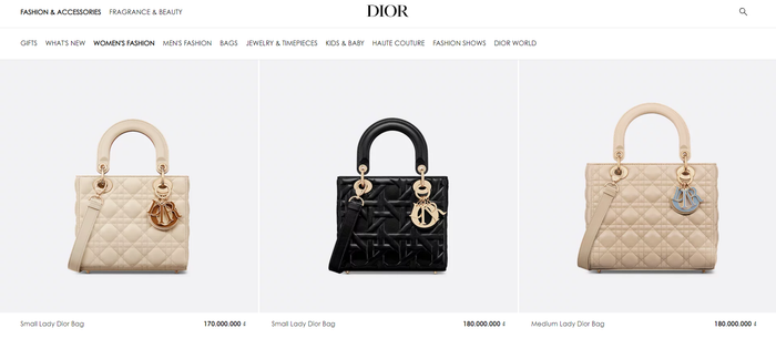 Lady Dior không đơn giản là túi, mà là biểu tương và linh hồn của thương hiệu Dior. Ảnh chụp màn hình.