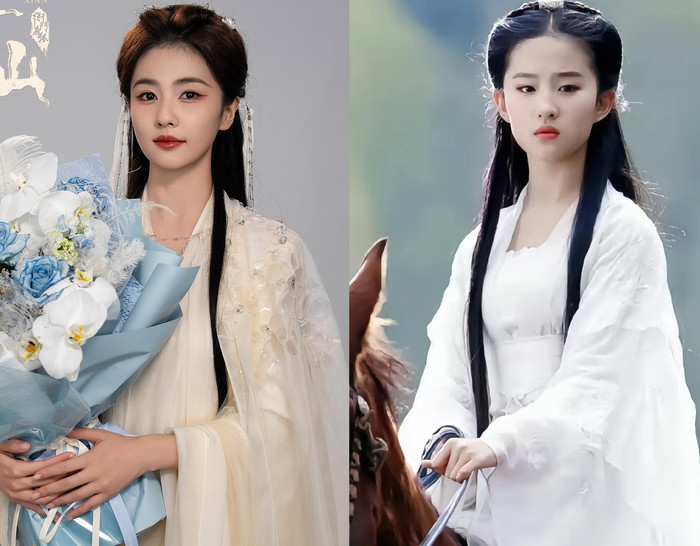 Phim mới của Bạch Lộc "học hỏi" tạo hình từ Lưu Diệc Phi? Ảnh 1