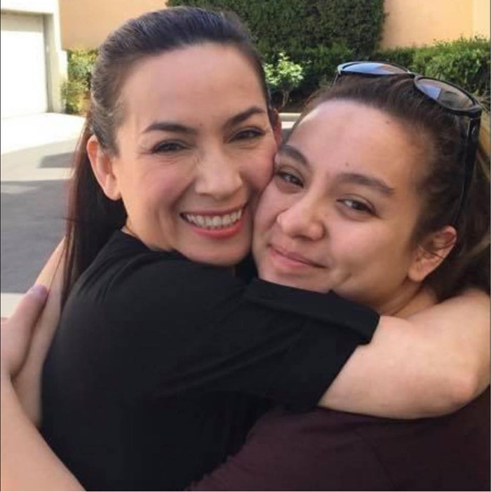 Phi Nhung và con gái ruột. 