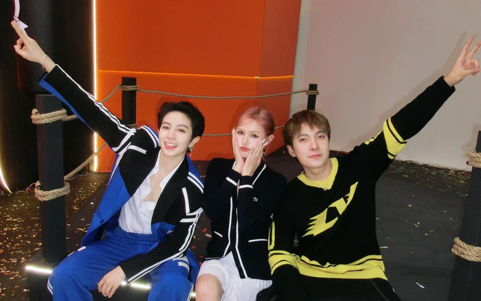 Xoài Non và Gil Lê từng có cơ hội cùng nhau làm việc qua những phiên livestream bán hàng. Ảnh: FBNV