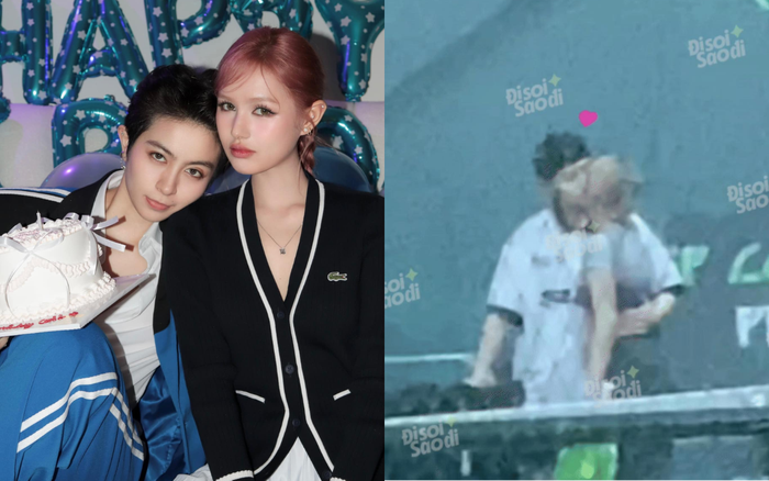 Xoài Non và Gil Lê bị bắt gặp ôm hôn đầy nồng nhiệt khi đi chơi bộ môn Pickleball cùng nhau. Ảnh: FBNV, Đi Soi Sao Đi