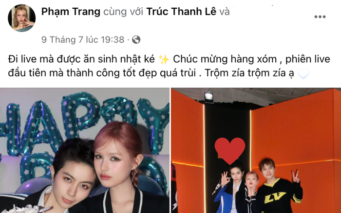 Xoài Non công khai ở gần với Gil Lê. Ảnh: Chụp màn hình