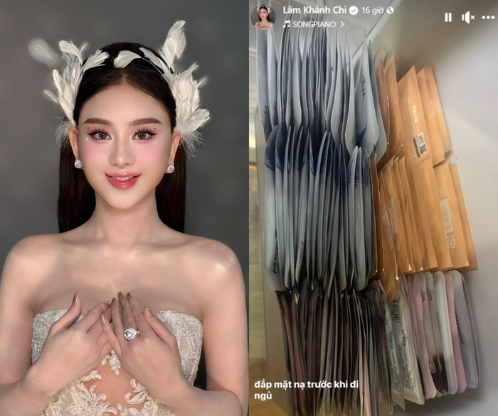 Lâm Khánh Chi học bí quyết làm đẹp từ Phạm Băng Băng. Ảnh chụp màn hình
