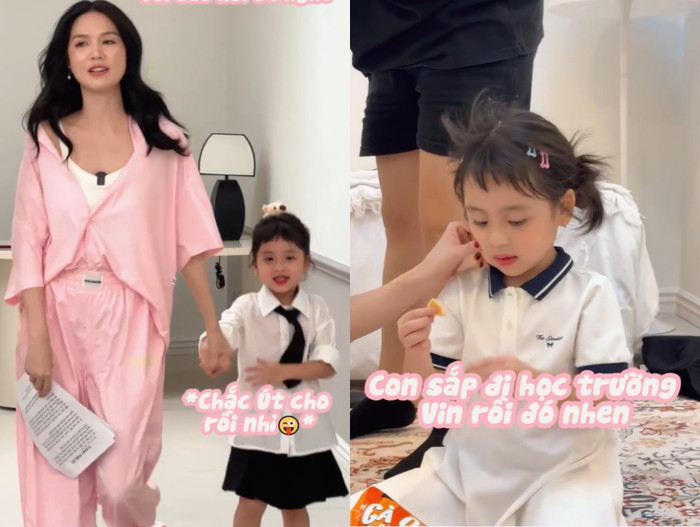 Ngọc Trinh không ngại chi tiền 'khủng' cho con gái có môi trường giáo dục tốt. Ảnh chụp màn hình