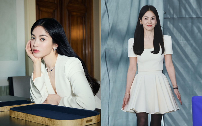 Song Hye Kyo ưa chuộng diện trang phục màu trắng. Ảnh: Instagram kyo1122