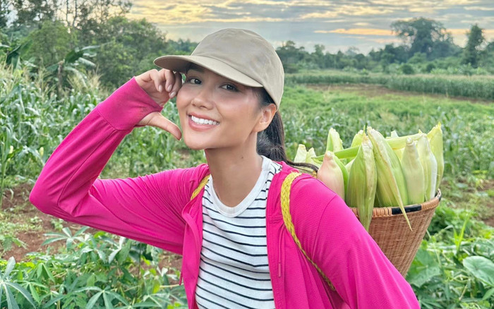 H'Hen Niê chăm chỉ tập thể thao Ảnh 2