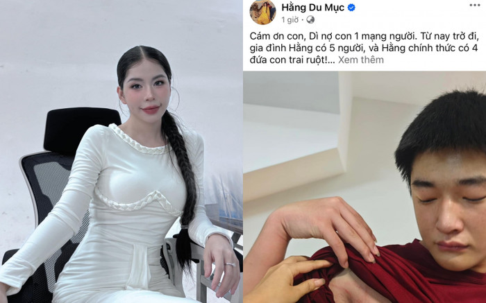 Giữa đêm, Hằng Du Mục bất ngờ đăng status lạ cho biết gia đình chỉ còn 5 người: Cô và 4 đứa con trai Ảnh 2