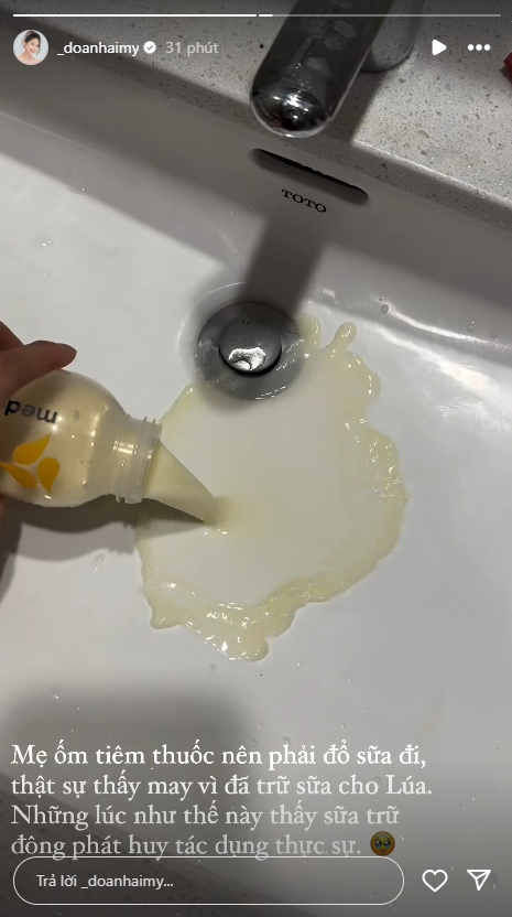 Vợ Đoàn Văn Hậu đang gặp vấn đề sức khỏe nên chưa thể lo cho con tốt nhất. Ảnh chụp màn hình