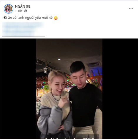 Nữ DJ đăng video khoe đi ăn với 'anh người yêu mới quen'.