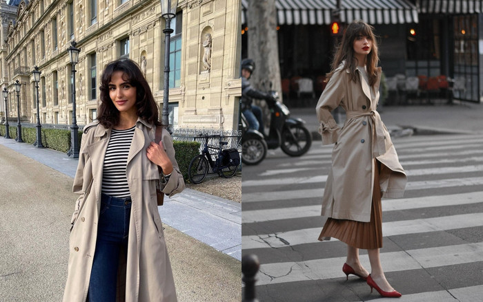 Áo khoác Trench Coat là món đồ không thể thiếu trong mùa thu
