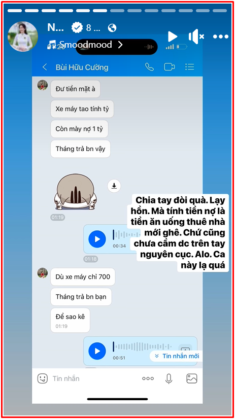Nam Em làm gì sau khi chia tay, bị bạn trai đòi nợ 1 tỷ đồng? Ảnh 2