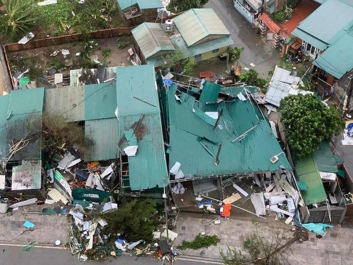 Nhiều thiệt hại nặng lề sau bão số 3