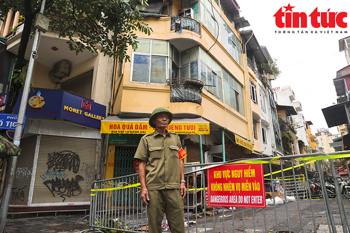 Chính quyền đã cử người canh gác nghiêm ngặt. Ảnh: báo Tin tức