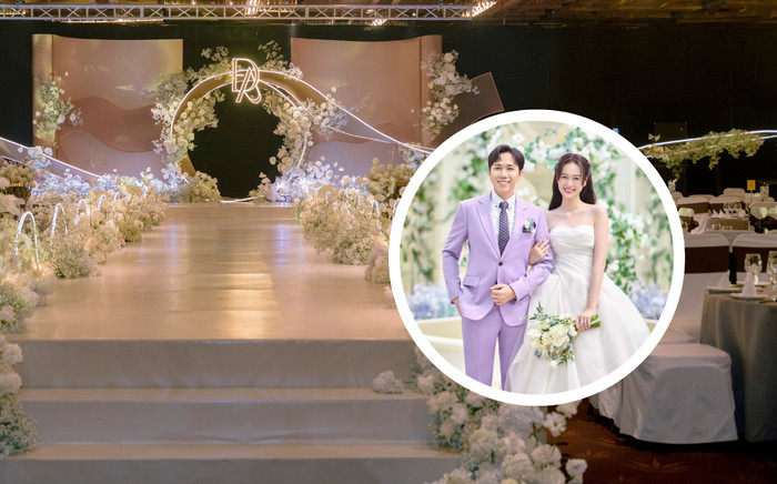 Không gian tràn ngập hoa, đẹp tựa cổ tích trong đám cưới Anh Đức Ảnh 2