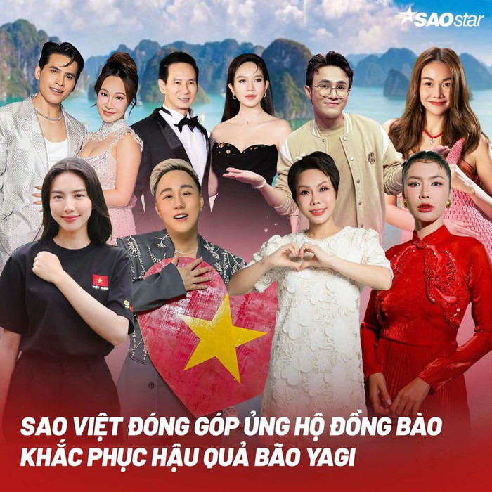 Hiện tại, nhiều nghệ sĩ Việt tích cực ủng hộ cứu trợ người dân ở miền Bắc đang ảnh hưởng vì mưa lũ.