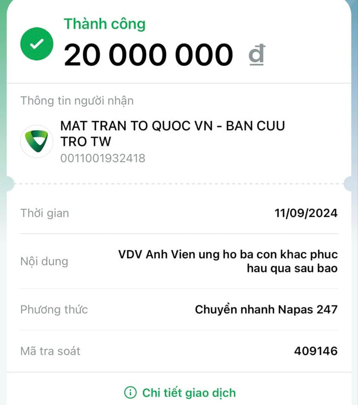 Hành động của Ánh Viên đã nhận được sự quan tâm từ phía khán giả. Ảnh: FBNV