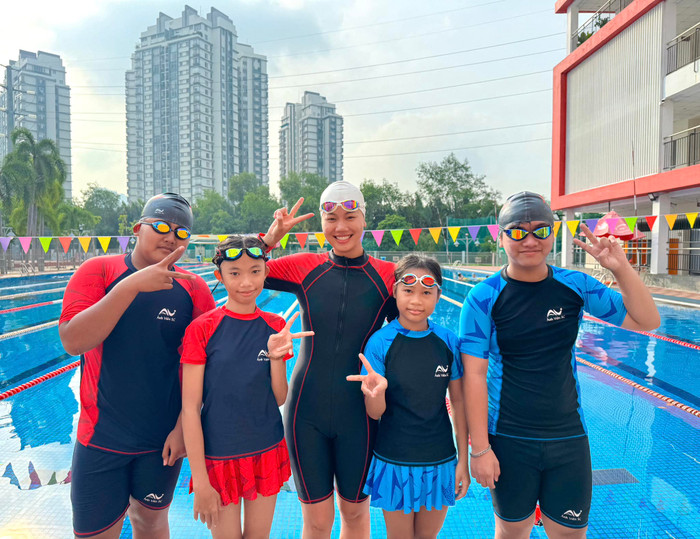 Ánh Viên muốn được đi khắp cả nước dạy bơi và truyền cảm hứng cho các em nhỏ. Ảnh: Nguyễn Thị Ánh Viên