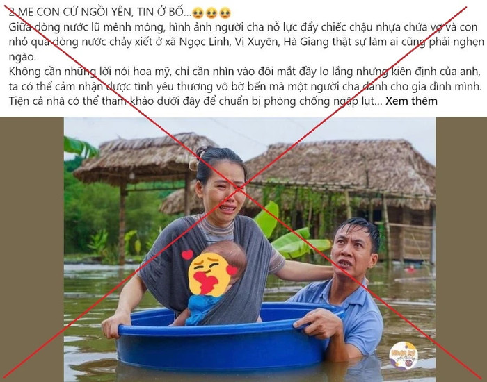 Bức ảnh và thông tin lan truyền trên mạng xã hội là sai sự thật