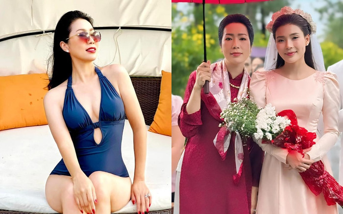 'Mẹ' Thúy Diễm tự tin mặc áo tắm, đẹp quyến rũ ở tuổi U60 Ảnh 2